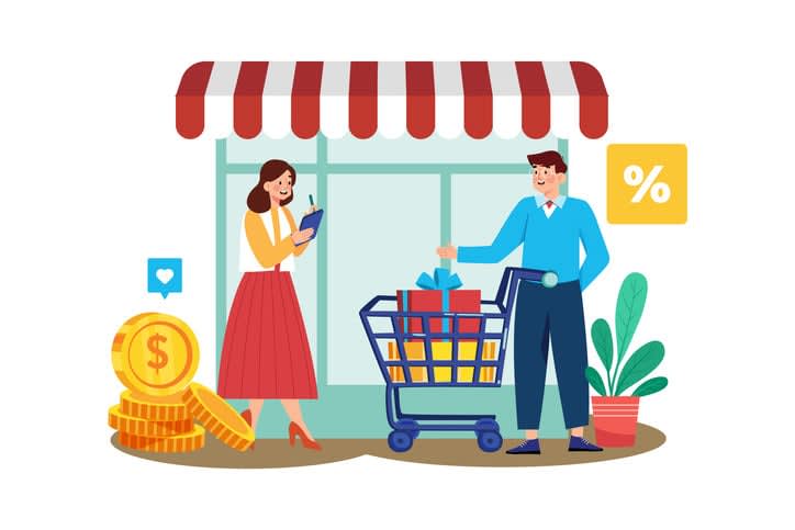 Affiliate marketer creating SEO-friendly content to promote products