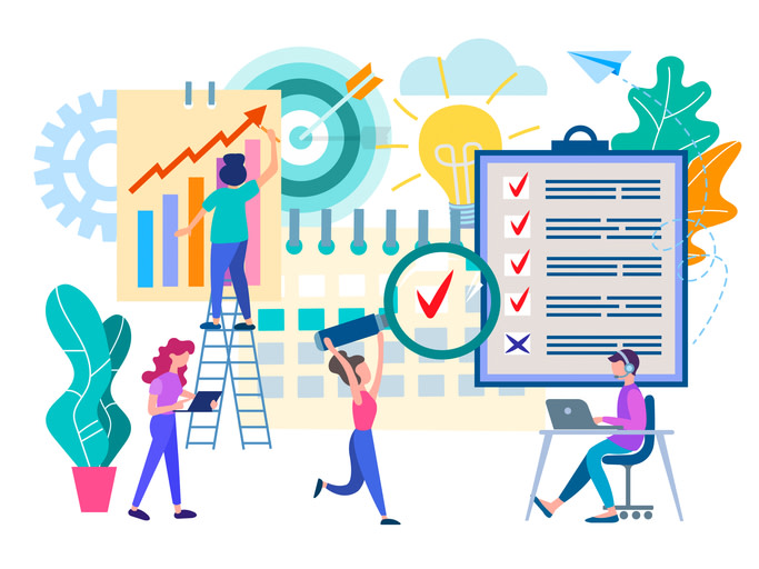 Business planning in the office