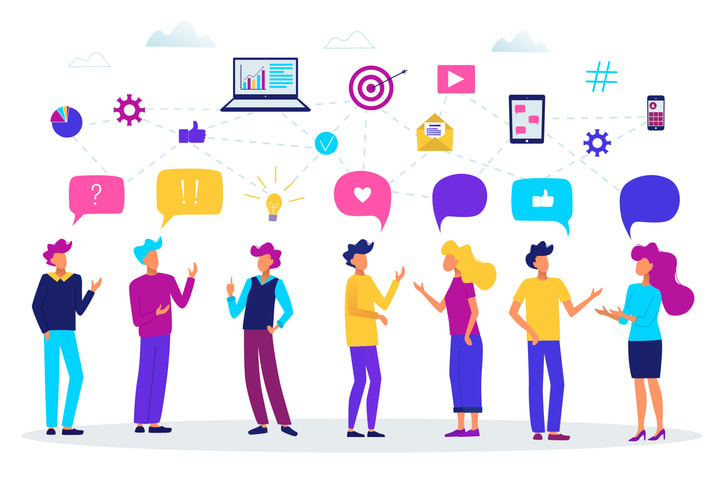 Communication concept vector illustration