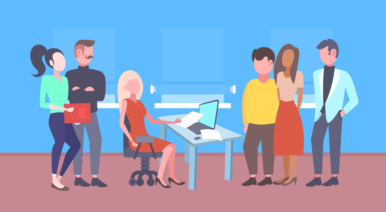 Hr team recruitment company workers choosing candidate