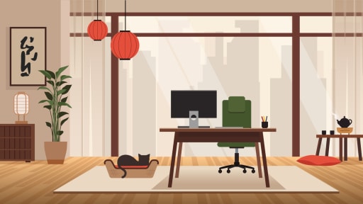 Preview image for post: Feng Shui Office Guide 2025: Layout, Desk Position & Home Office Tips