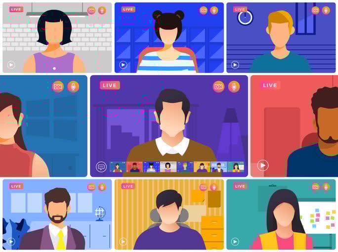 Video Conference 01 stock illustration